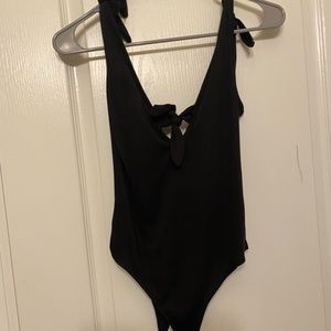 Blue Blush Tank Top/Bodysuit. Adjustable straps because they are tied.